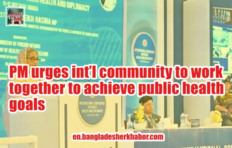 PM urges int’l community to work together to achieve public health goals