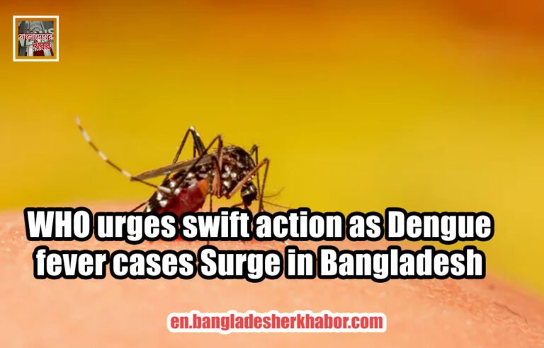 WHO urges swift action as Dengue fever cases Surge in Bangladesh