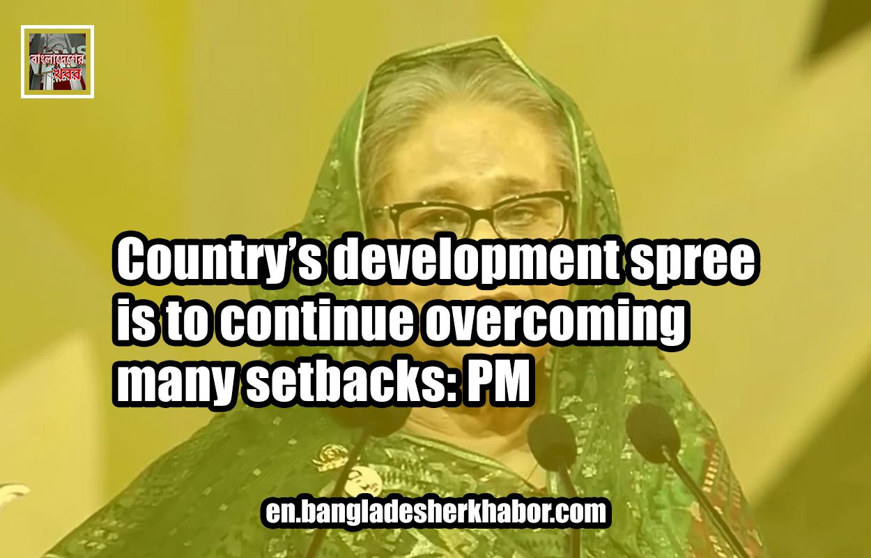 Country’s development spree is to continue overcoming many setbacks: PM